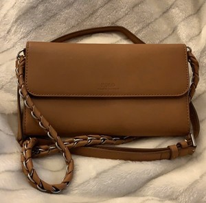 ralph lauren tan leather bag
