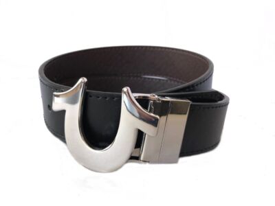 New True Religion Men's Reversible Belt TR303396 Horseshoe TR