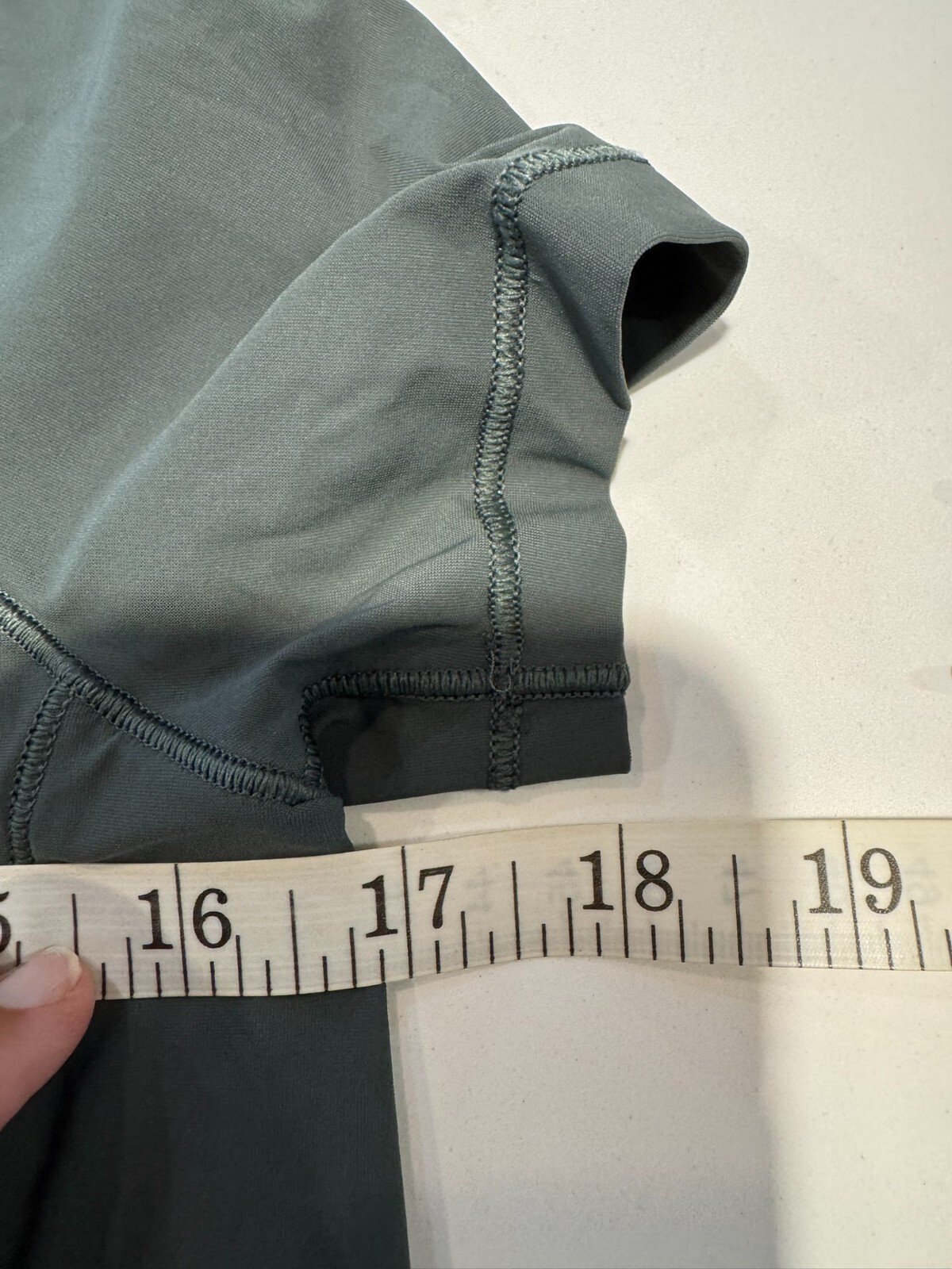 LULULEMON QUICK PACE Split Open Back Olive Green/… - image 8