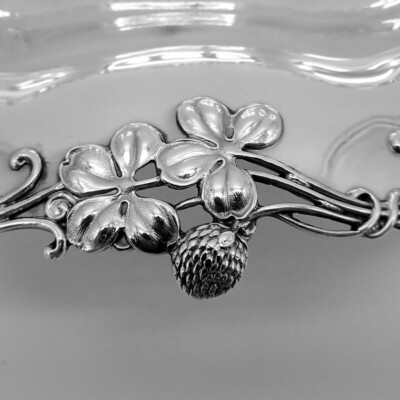 Four Leaf Clover Serving Bowl Sterling Silver Shreve Bell Mark | eBay