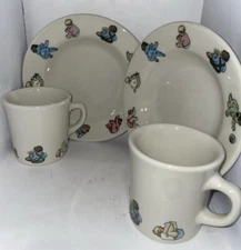 Nicole Miller Bowl And Mug Sets  Children’s 2 Mugs & 2 Bowls Set For Fishs Eddy