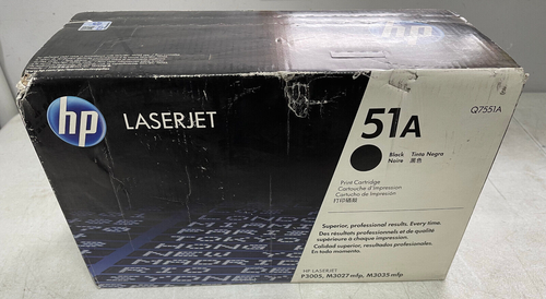 Cartouche Toner HP 51A (Q7551A) – Noir – Original – Neuve Sous Emballage Scellé