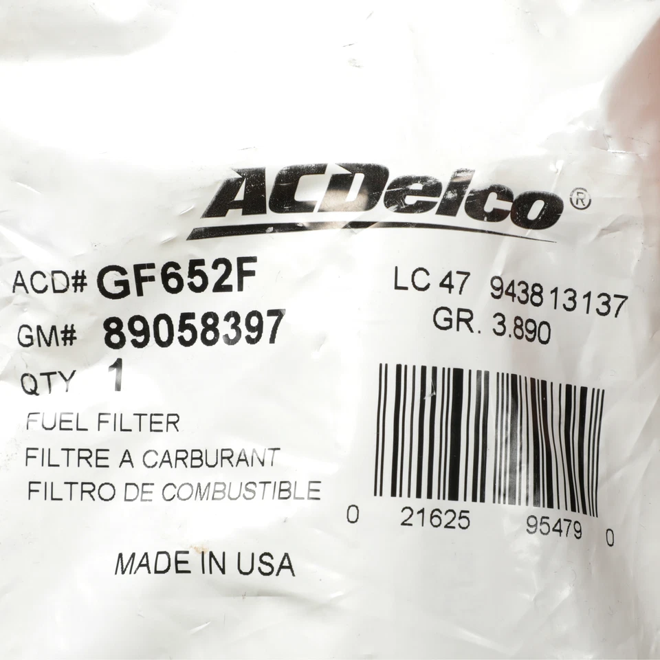 OEM NEW 1996 Chevrolet G30 4.3L Engine Fuel Pump Filter Strainer 89058397 — 第 4/4 张图片