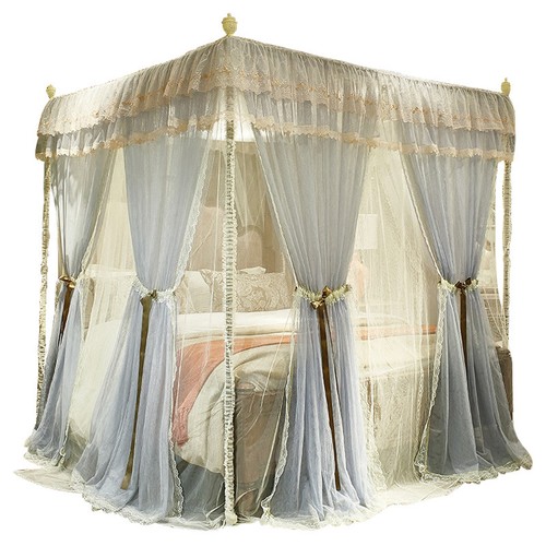Doppellagig Romantisches Bettnetz Moskitonetz Luxusbett Baldachin Bettvorhang - Bild 24 von 33