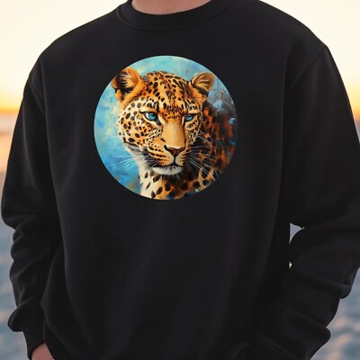 Leopard Portrait Sweatshirt Kuschelig und Perfekt für jeden Anlass S bis 4XL