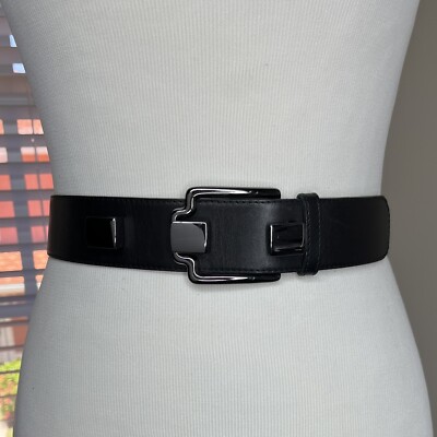 Black leather belt Noemi Liberti Paris s-l400.jpg main image 2