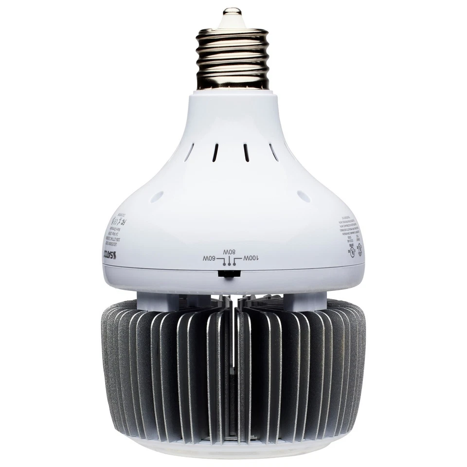 Satco S33113 LED HID Replacement 120-277V 60/80/100W =250W-300W 5000K MOGUL E39 - Image 2 of 4