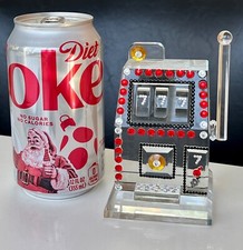 CRYSTAL SLOT MACHINE / ONE ARM BANDIT with SWAROVSKI CRYSTALS LARGE