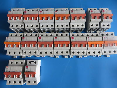LS Industrial BKN 400V Miniature Circuit Breaker C16 C10 C6 and C4  - Lot of 16