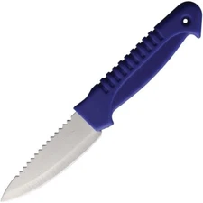 Danco Blue Fishing Fixed-Blade Knife 3.5" Stainless Steel Blade Synthetic Handle