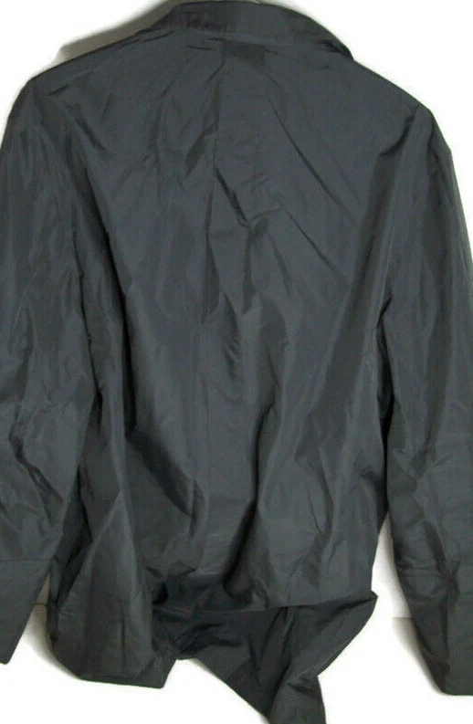 Kenneth Cole 纽约炭灰色黑色防雨夹克 M 码 — 第 2/4 张图片