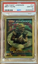 POP 1 PSA 10 BRETT FAVRE 1995 Finest Landmark Series #12
