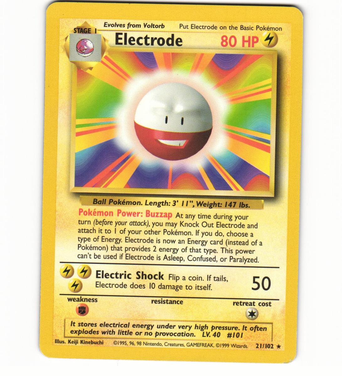 Electrode · Base Set (BS) #21 ‹ PkmnCards