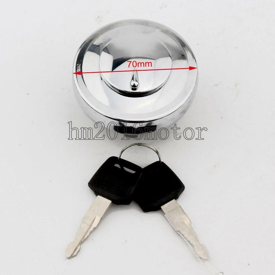 Fuel Gas Cap 2 Lock Keys for Yamaha Road Star XV1600 XV1700 Royal Star XVZ1300 Foto 2 de 4