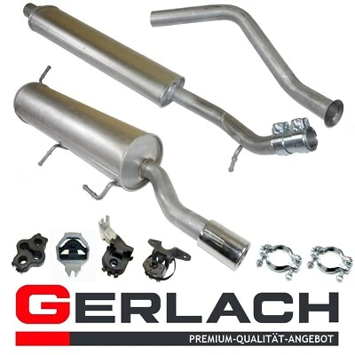 GERLACH Pour Peugeot 307 CC 2.0 16V coupe décapotable 03-05 echappement silencieux 5004