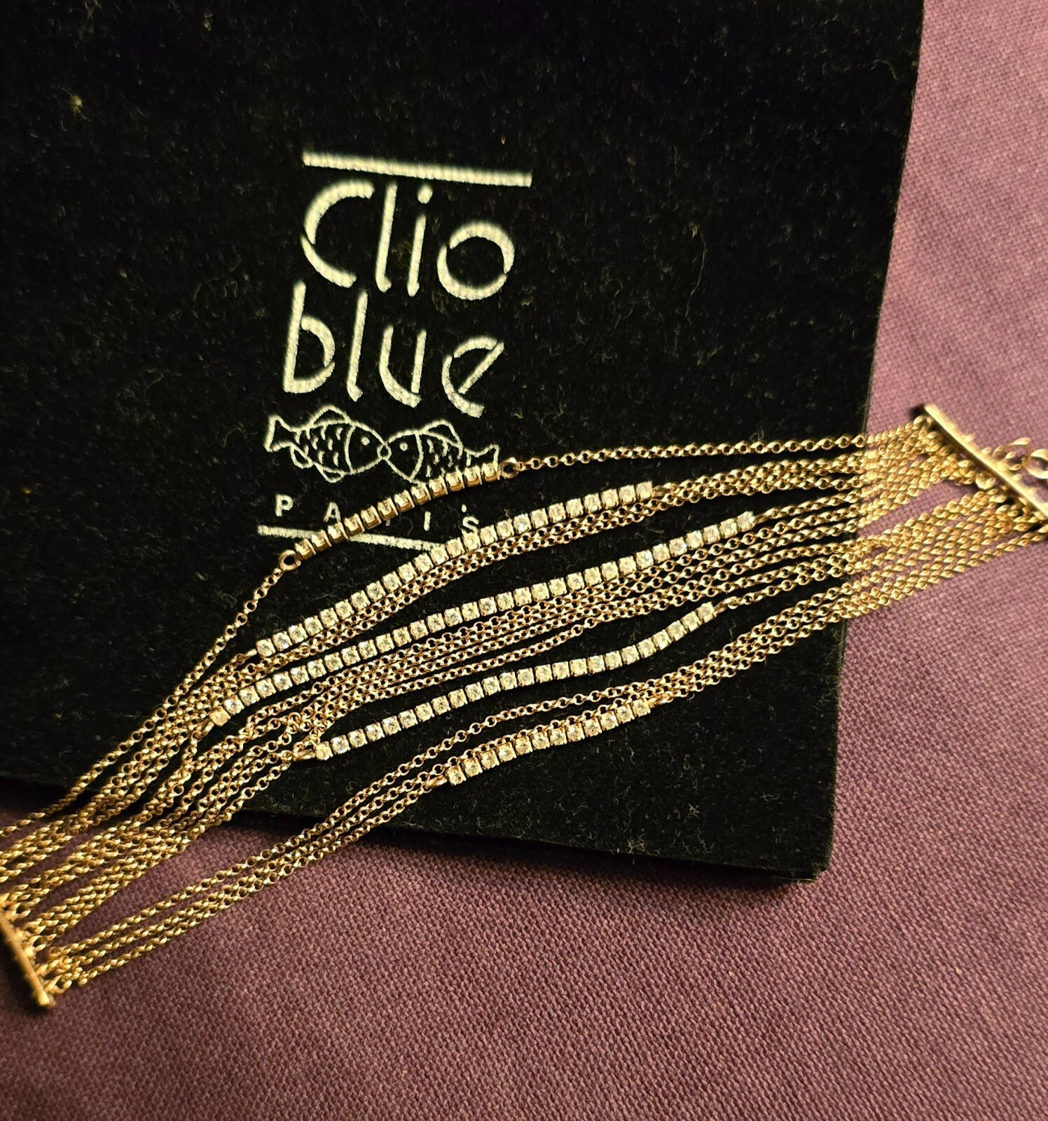 Bracelet argent Clio Blue authentique et neuf avec détails ciselés