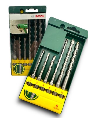 BOSCH Stein Bohrer Set SDS plus 6-teilig Werkzeug 5 -10 mm Beton Mauer / WCon