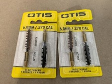 OTIS 6.8mm/.270 CAL Nylon  Bronze Bore Brushes Lot of 2 Packs 4 Total Brushes
