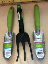 3-pack Best Garden Aluminum Garden hand Tool Transplanter Shovel + Cultivator