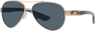 Costa Del Mar Loreto Golden Pearl / Grey Polarized Poly 580P Lens. New