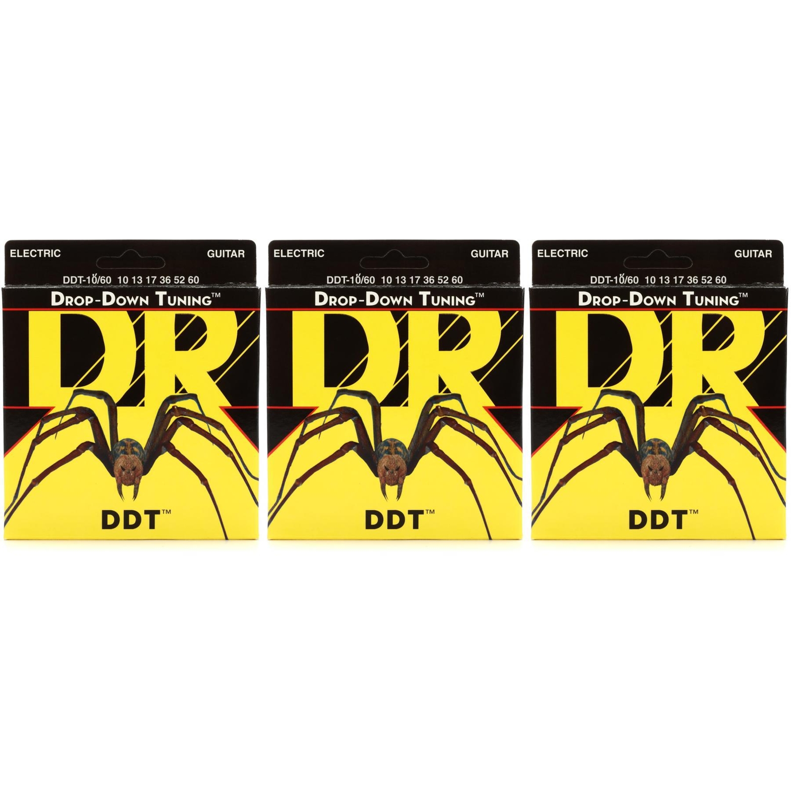 Электрогитара DR Strings DDT-10/60 с раскрывающейся настройкой из никелированной стали