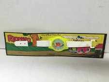 Gioplast Walt Disney OROLOGIO in Plastica PAPERINO in Cartoncino anni 70 Vintage