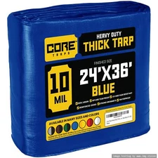 Core Tarps Heavy Duty 10 Mil Tarp Cover Waterproof UV Resistant Rip and Tear