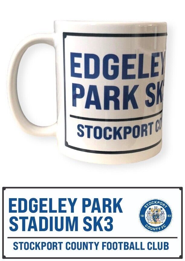 Stockport County Edgeley Park SK3 Street Sign Mug Cup Christmas Gift Idea Fan