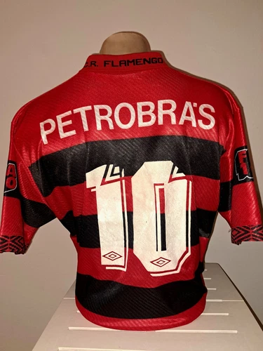 jersey football CR Flamengo Nelio Melo 1993 Umbro Sz.L (SG) red Black