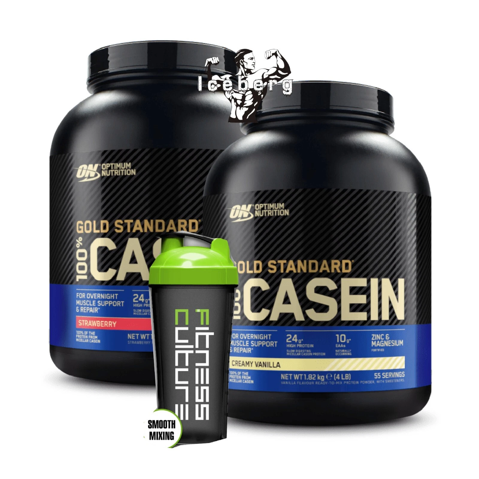 Optimum Nutrition Gold Standard 100% Casein Protein Powder 1.8kg & Shaker!
Opens in a new window or