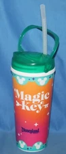 Disneyland Magic Key Sipper Cup With Straw