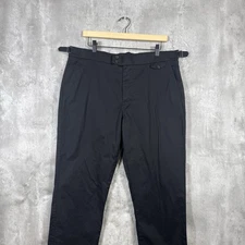 Greyson Pants Mens 36x32 Black Chino Trouser Golf Cotton