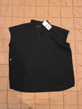 FIGS Rafaela Two-Pocket Mandarin Collar Scrub Top for Women — Relaxed Fit