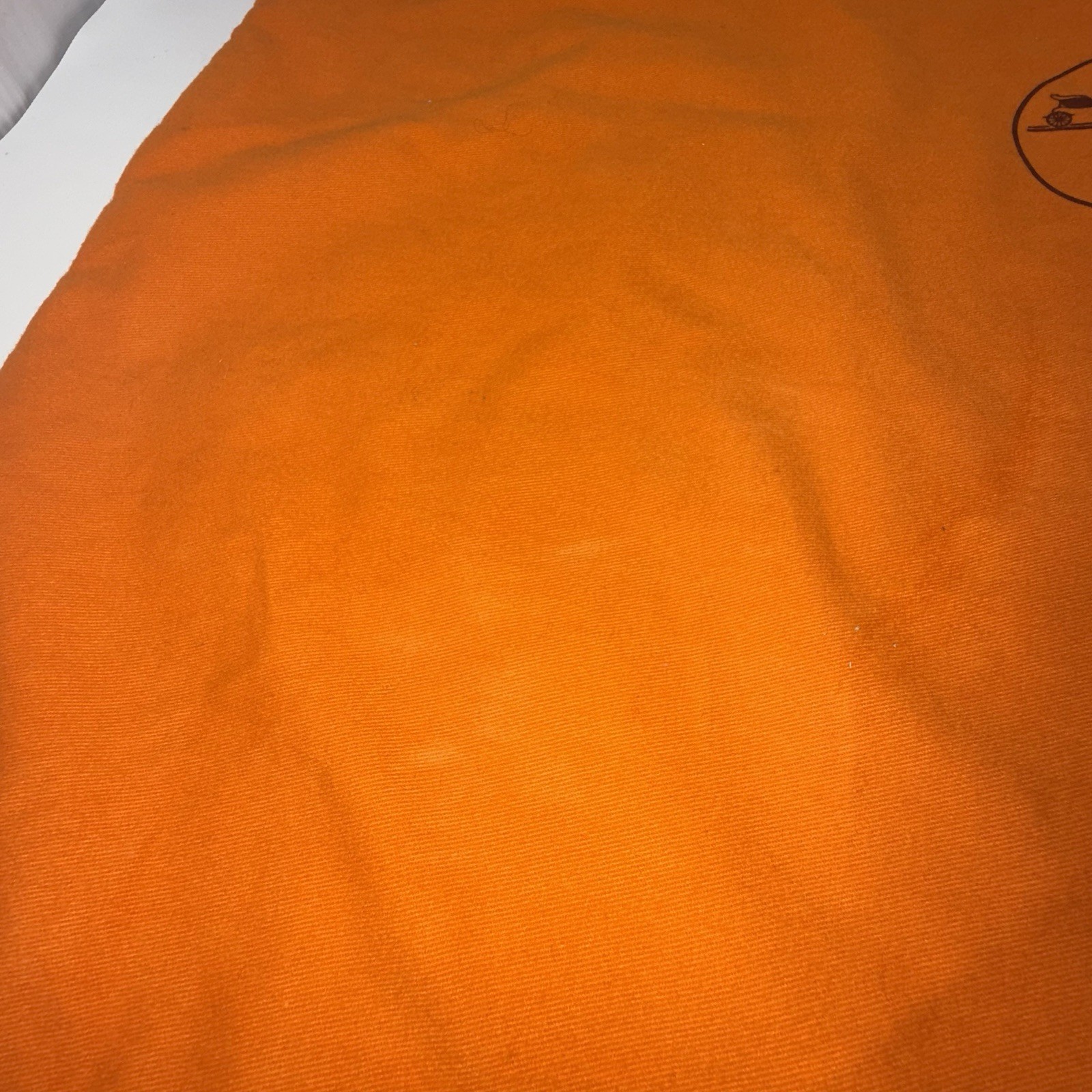 Authentic HERMES Large Drawstring Dustbag 16 X 17… - image 2