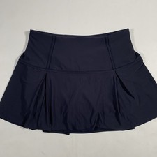 Lululemon Lost In Pace Skirt Skort Womens Sz 6 Navy Blue Tennis Golf
