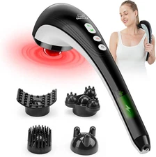 Snailax Full Body Massager - Cordless  Rechargeable Percussion Massage With Heat