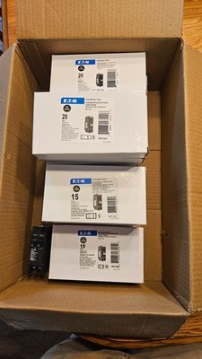 Eaton BRP 20A, 15A 1-Pole Circuit Breaker AFCI/GFCI/COMBO