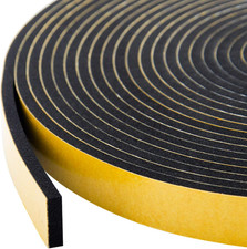 Foam Seal Tape 3-Pack, 1/2 Inch Wide X 1/8 Inch Thick, Neoprene Rubber Weather S