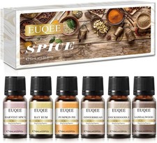 6PCS Spice Autumn Fragrance Oil Set, Scented Oils for Candle Making, Diffusers A