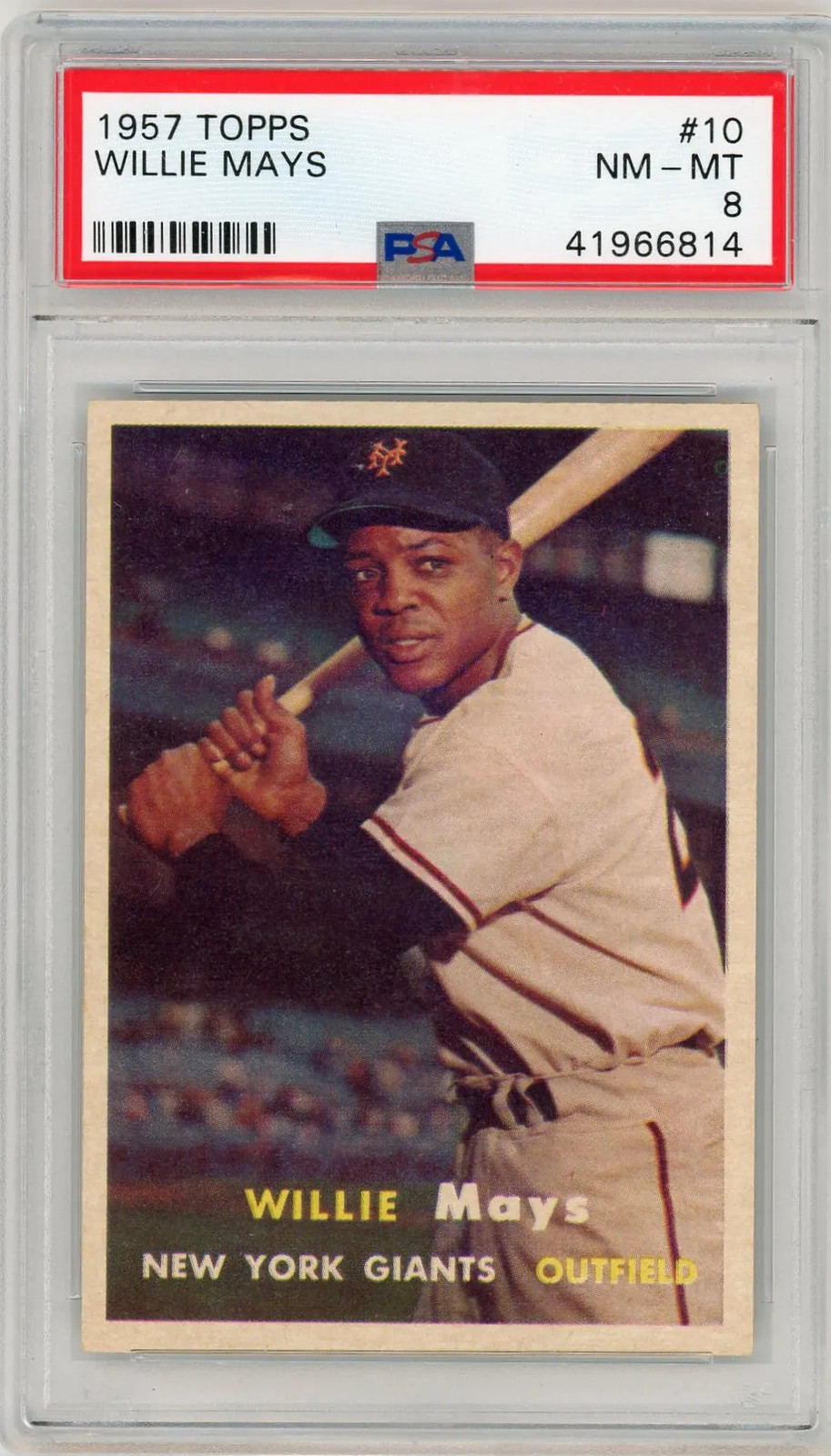 1957 Topps Willie Mays #10 PSA 8
