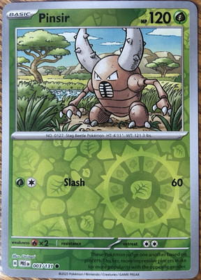 Pinsir 3/131 - Reverse Holo - Prismatic Evolutions - Common - Read Desc.