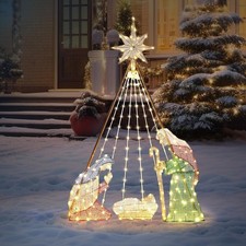 Lighted Nativity Scene Outdoor Christmas Decorations,Christmas Nativity Scene Ya