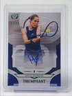 2025 Topps Triumphant Tennis Hard Court Blue Foil Mirjam Bjorklund #68-A