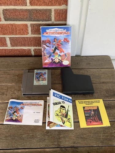 Vintage 1989: Clash at Demonhead Nintendo NES Game Box & Manual-Tested-Working