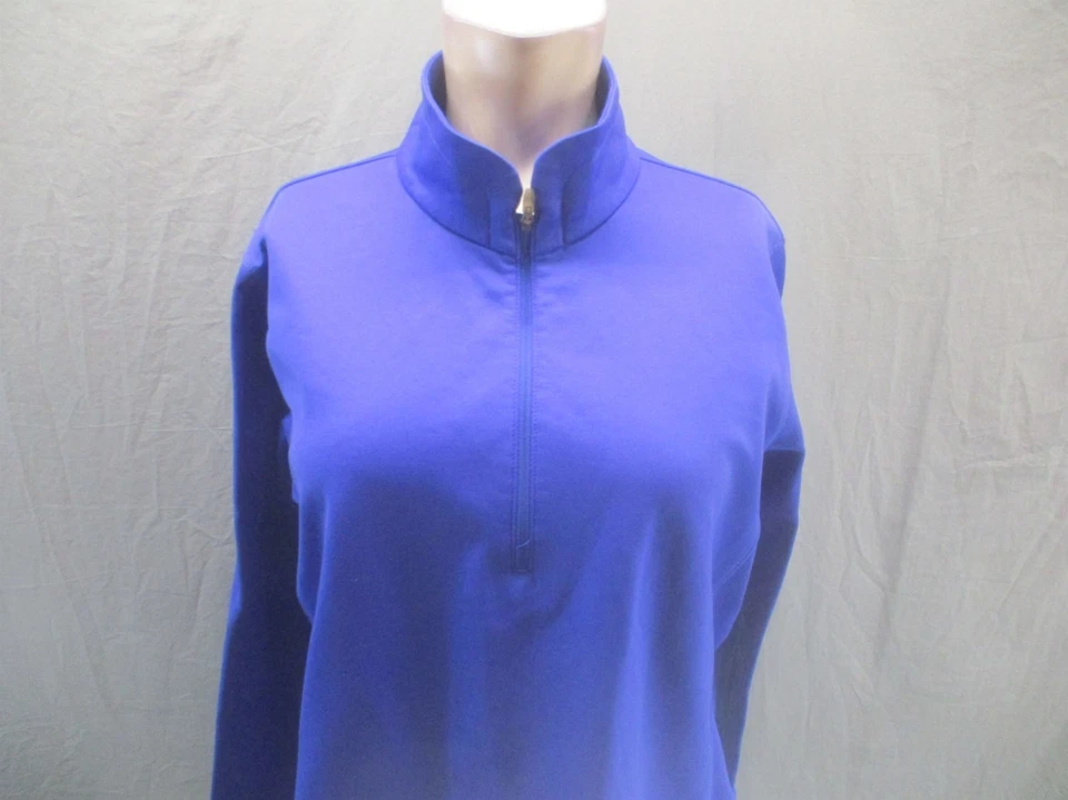 Columbia Talla XL Mujer Azul 1/4 Cremallera Cálida Manga Larga Ropa Activa Pull Over 951 Foto 2 de 4