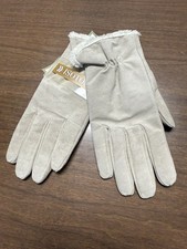 NWT Isotoner women  s Beige Everyday Gloves w/ Micro Lux Lining size LG