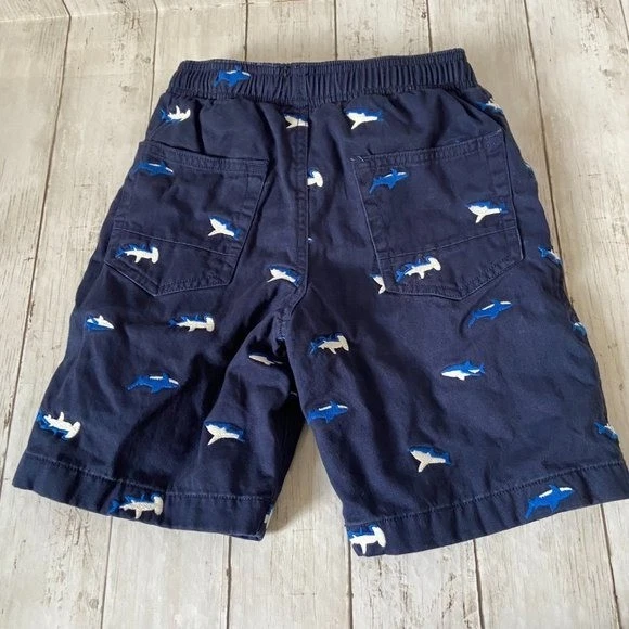 Hanna Andersson Navy Shark Canvas Core Shorts - Image 4 of 4