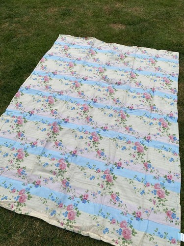 new LAURA ASHLEY Bedspread blanket Double bed Throw cover Chintz Floral Quilt - Picture 10 of 24