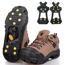 Ice Snow Cleats for Shoes Boots,Walk large 7-9.5 men/8.5-11 women 10 Studs