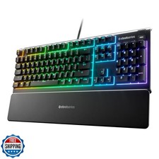 SteelSeries Apex 3 RGB Gaming Keyboard   10-Zone RGB Illumination